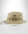 A rumpled fishing hat with a pre-worn feel is the ultimate in laid-back styling.