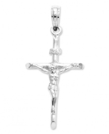 Let faith play a central role in your style. This intricate INRI, or Jesus the Nazarene, King of the Jews, crucifix charm is crafted in polished 14k white gold. Chain not included. Approximate length: 1-1/5 inches. Approximate width: 2/5 inch. Let faith play a central role in your style. This intricate INRI, or Jesus the Nazarene, King of the Jews, crucifix charm is crafted in polished 14k white gold. Chain not included. Approximate length: 1-1/5 inches. Approximate width: 2/5 inch.