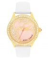 Keep your love strong with this fresh watch design from the always-lovely Betsey Johnson.