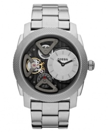 Fossil adds an unexpected turn on the modern watch with this Machine collection timepiece. Fossil adds an unexpected turn on the modern watch with this Machine collection timepiece.