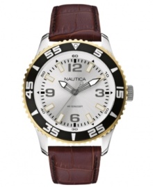 Both elegant and sporty, this Nautica watch is an everyday must-own. Both elegant and sporty, this Nautica watch is an everyday must-own.