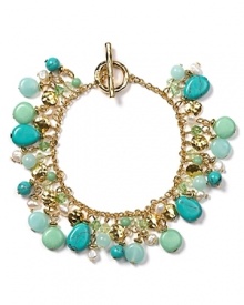 Tap into this season's turquoise trend with this bead-bedecked bracelet from Lauren Ralph Lauren. Boasting delicate multi hued charms, it's a eclectic final touch. Tap into this season's turquoise trend with this bead-bedecked bracelet from Lauren Ralph Lauren. Boasting delicate multi hued charms, it's a eclectic final touch.