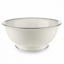 Double bands of platinum set in a distinctive Lenox pattern are an elegant accompaniment to your favorite recipes. Double bands of platinum set in a distinctive Lenox pattern are an elegant accompaniment to your favorite recipes.