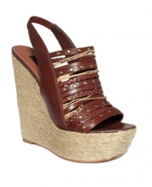 Braids and studs make it better. STEVEN's Breannaa platform wedge sandals come fully loaded with maximum texture and maximum height. Braids and studs make it better. STEVEN's Breannaa platform wedge sandals come fully loaded with maximum texture and maximum height.
