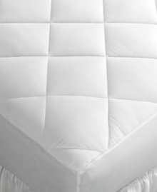 Drift off to sleep surrounded by the comfort of lofty, diamond-stitch quilting with this soothing Home Design mattress pad. Designed to protect your mattress while offering an extra layer of plush softness to your bed, this bedding essential is exactly what sweet dreams are made of. Drift off to sleep surrounded by the comfort of lofty, diamond-stitch quilting with this soothing Home Design mattress pad. Designed to protect your mattress while offering an extra layer of plush softness to your bed, this bedding essential is exactly what sweet dreams are made of.