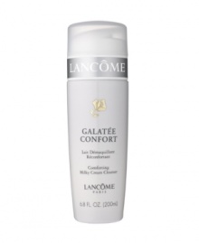 Emolliently-rich and milky creme cleanser gently melts away makeup and impurities. The instantly comforting formula contains honey and sweet almond extracts to condition and leave skin feeling clean, silky-soft and soothed. Rinse or tissue off. Dermatologist-Tested For Safety Emolliently-rich and milky creme cleanser gently melts away makeup and impurities. The instantly comforting formula contains honey and sweet almond extracts to condition and leave skin feeling clean, silky-soft and soothed. Rinse or tissue off. Dermatologist-Tested For Safety