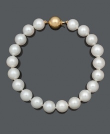 Indulge yourself in luxury to last a lifetime. This beautiful bracelet features AAA Akoya cultured pearls (8-8-1/2 mm) with a 14k gold clasp. Approximate length: 7-1/2 inches. Indulge yourself in luxury to last a lifetime. This beautiful bracelet features AAA Akoya cultured pearls (8-8-1/2 mm) with a 14k gold clasp. Approximate length: 7-1/2 inches.