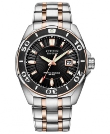 With the addition of rose-gold accents, this Signature Perpetual Calendar watch by Citizen becomes a handsome example of modern style and precision. Powered by Eco-Drive, harnessing natural and artificial light, never needing a battery. With the addition of rose-gold accents, this Signature Perpetual Calendar watch by Citizen becomes a handsome example of modern style and precision. Powered by Eco-Drive, harnessing natural and artificial light, never needing a battery.