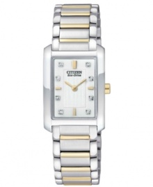 Details make the watch. With sparkling diamonds, golden tones and Eco-Drive tech, this Citizen watch is an everyday necessity. Details make the watch. With sparkling diamonds, golden tones and Eco-Drive tech, this Citizen watch is an everyday necessity.