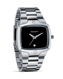 Time for an upgrade? Nixon's steely flex watch is the kind of watch that works for all guys--it boasts the right balance of cool with a square face and a simple dial. Time for an upgrade? Nixon's steely flex watch is the kind of watch that works for all guys--it boasts the right balance of cool with a square face and a simple dial.