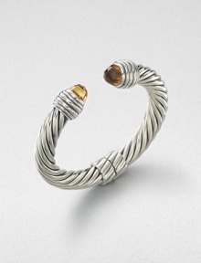 From the Color Classic Collection. A classic iconic cable design with faceted citrine end caps. Sterling silverCitrineDiameter, about 2.5Slip-on styleImported From the Color Classic Collection. A classic iconic cable design with faceted citrine end caps. Sterling silverCitrineDiameter, about 2.5Slip-on styleImported