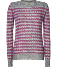 Old-school knitwear gets a cool modern finish in Marc by Marc Jacobs contrast striped pullover, guaranteed to give your look that downtown edge - Rounded neckline, long sleeves, ribbed knit trim, slim fit - Pair with favorite skinnies and edgy ankle boots Old-school knitwear gets a cool modern finish in Marc by Marc Jacobs contrast striped pullover, guaranteed to give your look that downtown edge - Rounded neckline, long sleeves, ribbed knit trim, slim fit - Pair with favorite skinnies and edgy ankle boots