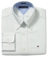 With classic heritage styling, this dress shirt from Tommy Hilfiger will be a perennial favorite.