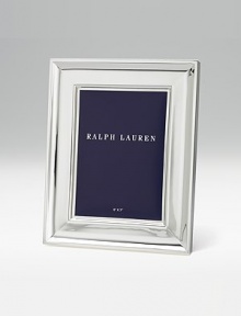 Poised and polished silverplate surrounds your photos in quiet elegance. Black fabric backing Anti-tarnish finish Silver-plated RL closure Signature gift box Imported Poised and polished silverplate surrounds your photos in quiet elegance. Black fabric backing Anti-tarnish finish Silver-plated RL closure Signature gift box Imported