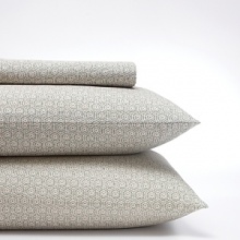 Geometric-print sheet set with hexagons allover. Fashioned from soft cotton for a comfortable rest. Geometric-print sheet set with hexagons allover. Fashioned from soft cotton for a comfortable rest.
