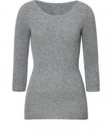 Update your cold weather look with this ultra-chic cashmere pullover from Dear Cashmere - Round neck, three-quarter sleeves, slim fit, long body - Pair with skinny jeans, embellished ballet flats, and a sleek parka Update your cold weather look with this ultra-chic cashmere pullover from Dear Cashmere - Round neck, three-quarter sleeves, slim fit, long body - Pair with skinny jeans, embellished ballet flats, and a sleek parka