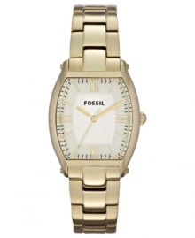 An elegant silhouette defines this classy Wallace collection watch, by Fossil. An elegant silhouette defines this classy Wallace collection watch, by Fossil.
