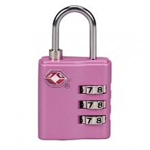 Secure your packed contents with this approved combination lock. This Travel Sentry® Approved lock uses a special, secure system that allows TSA screeners to open the lock without destroying it and then relock it after bag inspection. Secure your packed contents with this approved combination lock. This Travel Sentry® Approved lock uses a special, secure system that allows TSA screeners to open the lock without destroying it and then relock it after bag inspection.