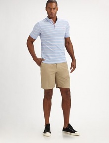 A classic design of super-soft cotton with a signature logo. Three-button placketEmbroidered logo on chestCottonMachine washImported A classic design of super-soft cotton with a signature logo. Three-button placketEmbroidered logo on chestCottonMachine washImported