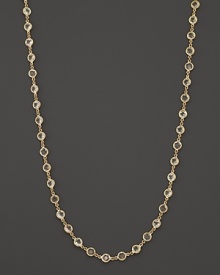 Faceted white sapphires glittering 18K yellow gold. A Temple St. Clair signature charm adorns the clasp.