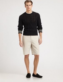 The epitome of timeless preppy style, this essential seersucker short is a perfect lightweight option for the warmer weather.Flat-front styleSide slash, back welt pocketsInseam, about 10CottonMachine washImported The epitome of timeless preppy style, this essential seersucker short is a perfect lightweight option for the warmer weather.Flat-front styleSide slash, back welt pocketsInseam, about 10CottonMachine washImported