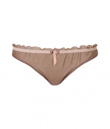 Stylish briefs in fine, pale brown synthetic stretch - Particularly comfortable, thanks to some spandex content - From the posh French lingerie label Chantal Thomass - Wonderfully sexy and feminine, with elegant draping and piping - Pleasant, moderately wide band - Perfect fit - Stylish, sexy, seductive Stylish briefs in fine, pale brown synthetic stretch - Particularly comfortable, thanks to some spandex content - From the posh French lingerie label Chantal Thomass - Wonderfully sexy and feminine, with elegant draping and piping - Pleasant, moderately wide band - Perfect fit - Stylish, sexy, seductive