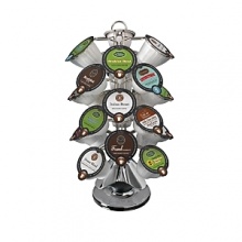 Display a variety of tasty options for guests or make your Vue cups readily accessible for a quick morning routine with this choice Vue cup carousel from Keurig. Display a variety of tasty options for guests or make your Vue cups readily accessible for a quick morning routine with this choice Vue cup carousel from Keurig.