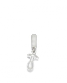 The sterling silver pacifier dangles sweetly from a simple ring. Donatella is a playful collection of charm bracelets and necklaces that can be personalized to suit your style! Available exclusively at Macy's. The sterling silver pacifier dangles sweetly from a simple ring. Donatella is a playful collection of charm bracelets and necklaces that can be personalized to suit your style! Available exclusively at Macy's.