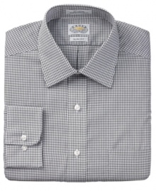 Check, please. This patterned shirt from Eagle covers your look from all four corners.