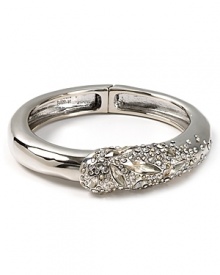 Shape meets sparkle with this crystal-encrusted bracelet from Alexis Bittar. Touting a liquid look, it ensures you always have something striking up your sleeve. Shape meets sparkle with this crystal-encrusted bracelet from Alexis Bittar. Touting a liquid look, it ensures you always have something striking up your sleeve.