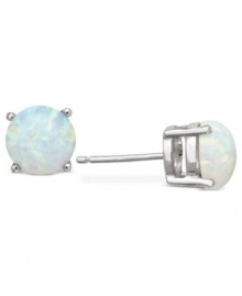 Celebrate your favorite month of the year with these October birthstone earrings by CRISLU. Stud earrings feature round-cut, opal-colored cubic zirconias (3 ct. t.w.) set in sterling silver with a platinum finish. Approximate diameter: 1/4 inch. Celebrate your favorite month of the year with these October birthstone earrings by CRISLU. Stud earrings feature round-cut, opal-colored cubic zirconias (3 ct. t.w.) set in sterling silver with a platinum finish. Approximate diameter: 1/4 inch.