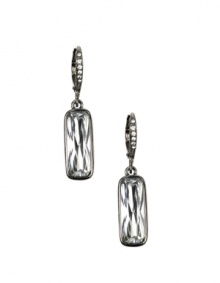 Less is more. Givenchy's drop earrings may be small in stature, but thanks to their dazzling crystal details, they make a major impact in terms of glamour! Crafted in hematite tone mixed metal. Approximate drop: 1 inch. Less is more. Givenchy's drop earrings may be small in stature, but thanks to their dazzling crystal details, they make a major impact in terms of glamour! Crafted in hematite tone mixed metal. Approximate drop: 1 inch.