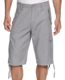 Your warm-weather staple. These Sean John cargo shorts work with just about anything. Your warm-weather staple. These Sean John cargo shorts work with just about anything.