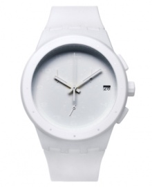 Keep your look blemish-free with this Basic White watch from Swatch. Keep your look blemish-free with this Basic White watch from Swatch.