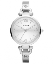 Grace your wrists with this darling Georgia collection watch from Fossil. Grace your wrists with this darling Georgia collection watch from Fossil.