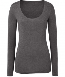 Effortlessly feminine, this super soft long sleeve tee from Majestic is a new-season must-have basic - Scooped neckline, long sleeves, stitched trim - Loosely fitted - Pair with printed skinny jeans, a boyfriend blazer, and ankle booties Effortlessly feminine, this super soft long sleeve tee from Majestic is a new-season must-have basic - Scooped neckline, long sleeves, stitched trim - Loosely fitted - Pair with printed skinny jeans, a boyfriend blazer, and ankle booties