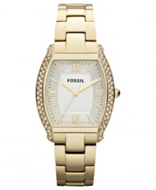 Glistening crystals trace the golden silhouette of this Wallace collection watch, by Fossil. Glistening crystals trace the golden silhouette of this Wallace collection watch, by Fossil.