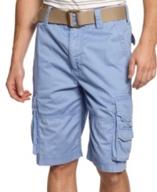 Whether you're hiking the trail or hiking through town, these American Rag cargo shorts make a great walking companion. Whether you're hiking the trail or hiking through town, these American Rag cargo shorts make a great walking companion.