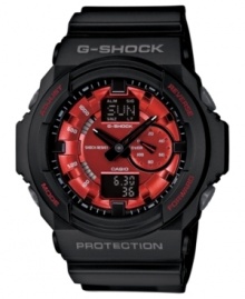 A shock to the system: this G-Shock analog-digital watch pairs functionality with bold fashion. A shock to the system: this G-Shock analog-digital watch pairs functionality with bold fashion.
