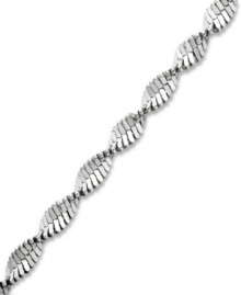Add this standout anklet and liven up your summer style. Giani Bernini design features a chic twisted design crafted from sterling silver. Approximate length: 10 inches. Add this standout anklet and liven up your summer style. Giani Bernini design features a chic twisted design crafted from sterling silver. Approximate length: 10 inches.