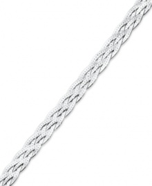 Simple shine adds an element of great style. Giani Bernini's pretty braided bracelet is crafted in polished sterling silver. Approximate length: 7-1/2 inches. Simple shine adds an element of great style. Giani Bernini's pretty braided bracelet is crafted in polished sterling silver. Approximate length: 7-1/2 inches.