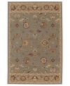 Intricate latticework is marked with antique-inspired florals and medallions in the Shropshire area rug from Karastan, offering a sophisticated, yet casual design for your floors.Crafted of rich New Zealand wool.