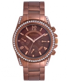 Stunning accents and rich hues define this chic watch from Style&co. Stunning accents and rich hues define this chic watch from Style&co.