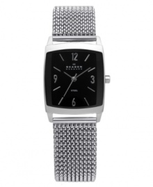 Dark decadence. This timeless watch by Skagen Denmark boasts a stretch bracelet for gentle wear. Dark decadence. This timeless watch by Skagen Denmark boasts a stretch bracelet for gentle wear.