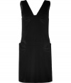 Work a Downtown-cool edge into your festive attire with Marc by Marc Jacobs black velvet dress, detailed with fun pleated pockets for a chic, contemporary finish - V-neckline, sleeveless, metal back zip, front pockets - Loosely tailored fit - Wear with chunky statement jewelry and standout platform pumps