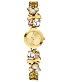 Adorn your wrists with pure charm with this eye-catching watch from GUESS.