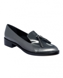 The pretty patent leather upper of Boutique 9's Arlette smoking flats is ultra smooth and classy. Tassel details on the vamp add a touch of movement. The pretty patent leather upper of Boutique 9's Arlette smoking flats is ultra smooth and classy. Tassel details on the vamp add a touch of movement.