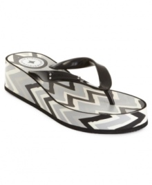 BCBGeneration Fallons demi wedge jelly sandals are big and bold. Pair them with your favorite summer outfit for a fun look. BCBGeneration Fallons demi wedge jelly sandals are big and bold. Pair them with your favorite summer outfit for a fun look.