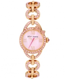 A lovely bow-topped gift from Betsey Johnson: a darling fashion watch you'll love to love. A lovely bow-topped gift from Betsey Johnson: a darling fashion watch you'll love to love.