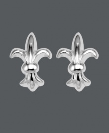Decorative and symbolic. These intricate Fleur De Lis stud earrings by Unwritten are the perfect staple for the lover of all things French. Crafted in sterling silver. Approximate diameter: 1/4 inch. Decorative and symbolic. These intricate Fleur De Lis stud earrings by Unwritten are the perfect staple for the lover of all things French. Crafted in sterling silver. Approximate diameter: 1/4 inch.